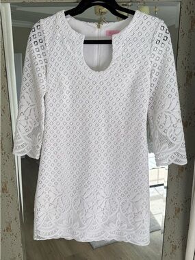 Lilly Pulitzer White Lace Dress -xs